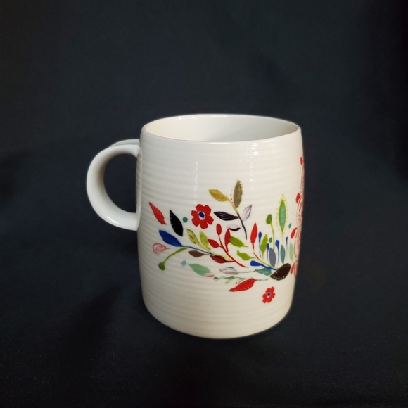 Anthropologie Petal Palette Monogram Letter P Mug - Picture 2 of 7